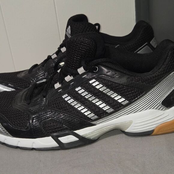 Adidas Volley Response VB 8.5 Black Silver Gum Volleyball Shoes Mens Sz 10.5 EUC main image 10